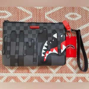 Sprayground XTC Grey Sharks In Paris Crossover Clutch
